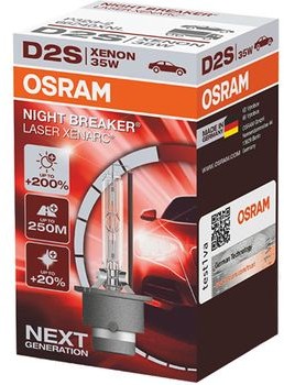 Osram D2S Xenarc Night Breaker Laser + 200% Box 66240XNL