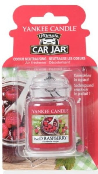 Yankee Candle Zapach do samochodu - Car Jar Ultimate - Red Raspberry - Malinowy Koktajl YC_car_jar_ultimate_red_raspberrys