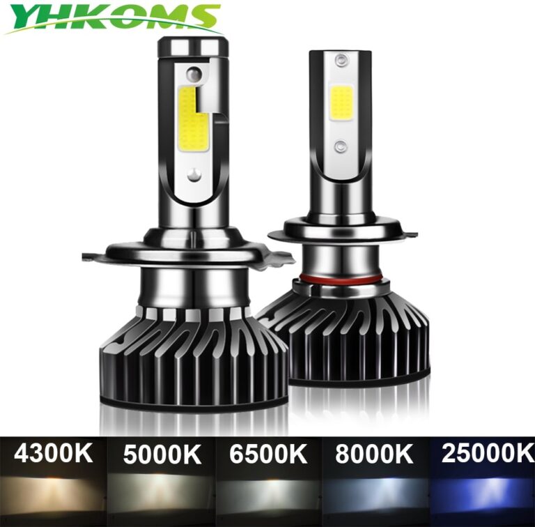 YHKOMS 80W 14000LM samochodu Haedlight H4 H7 H1 LED H8 H9 H11 4300K 5000K 6500K 8000K 25000K Auto